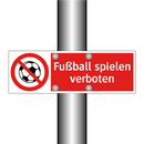 Fußball spielen verboten