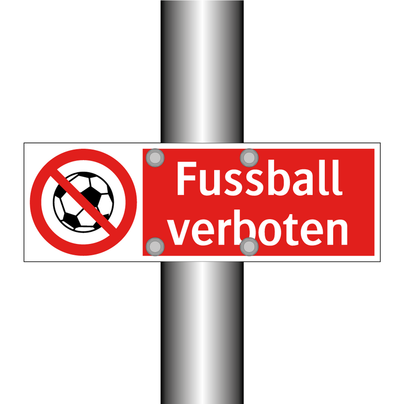 Fussball verboten