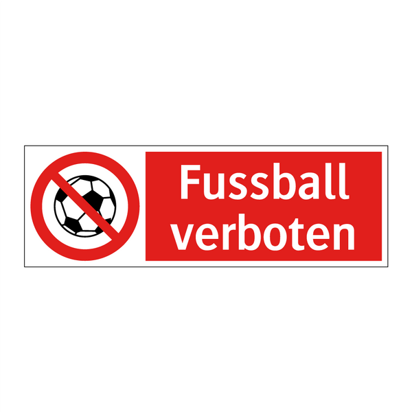 Fussball verboten