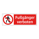 Fußgänger verboten