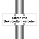 Fahren von Elektrorollern verboten