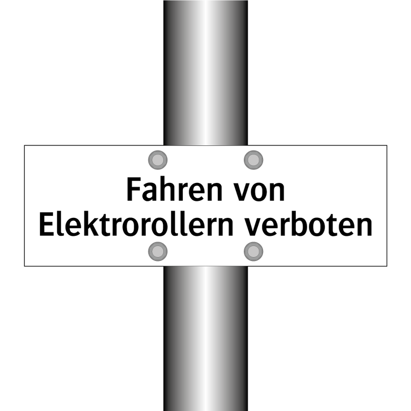 Fahren von Elektrorollern verboten