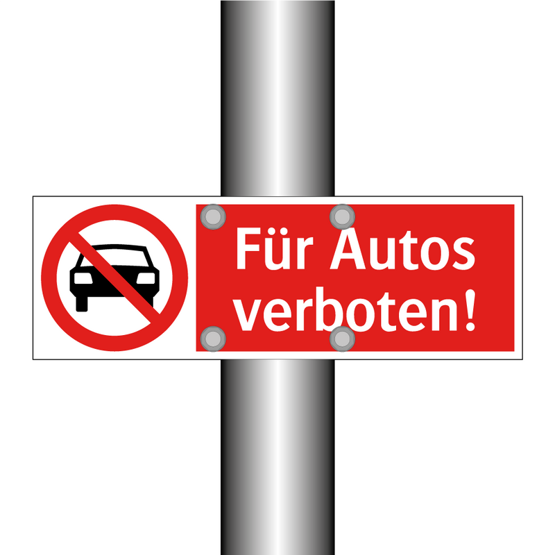 Für Autos verboten!
