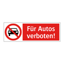 Für Autos verboten!