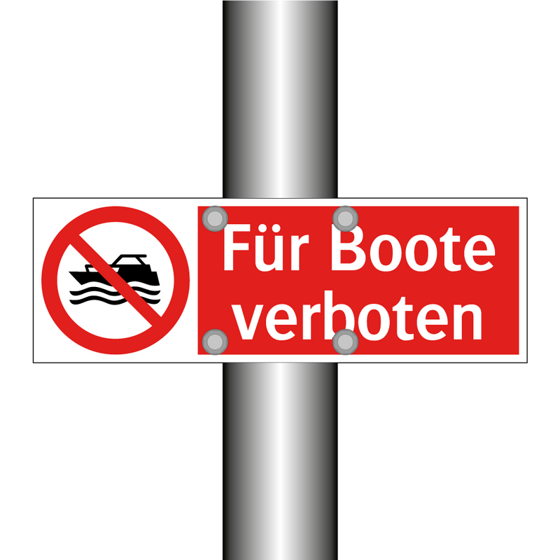 Für Boote verboten