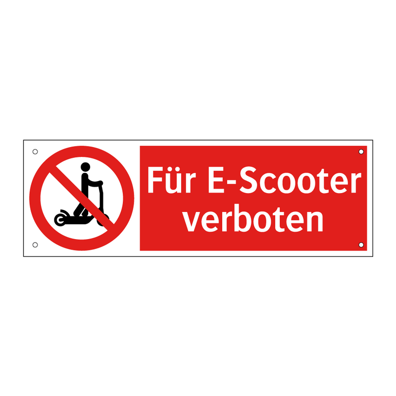 Für E-Scooter verboten
