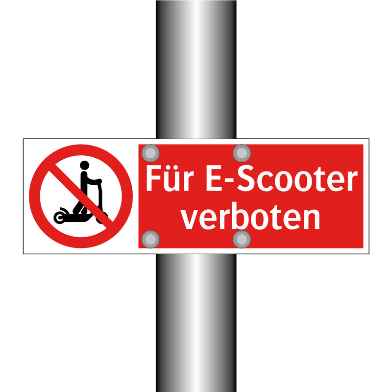 Für E-Scooter verboten