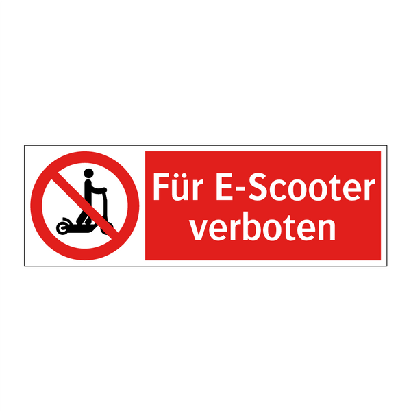 Für E-Scooter verboten