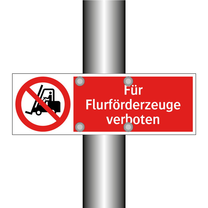 Für Flurförderzeuge verboten