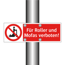 Für Roller und Mofas verboten!