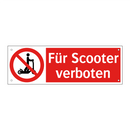 Für Scooter verboten