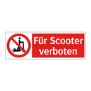 Für Scooter verboten