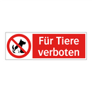 Für Tiere verboten