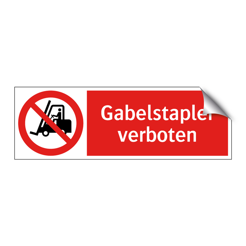 Gabelstapler verboten