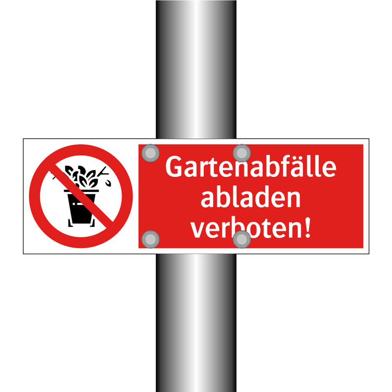 Gartenabfälle abladen verboten!