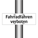 Fahrradfahren verboten
