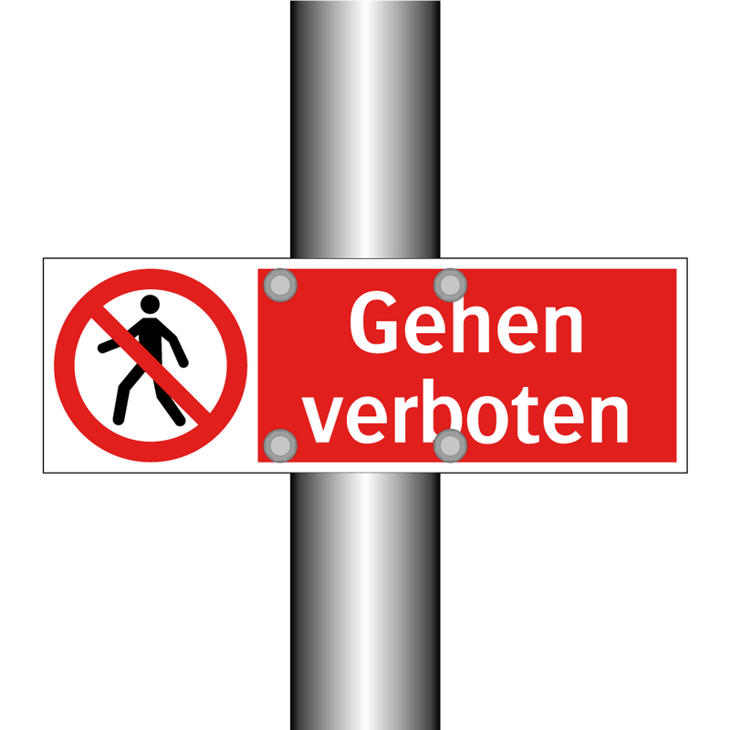 Gehen verboten
