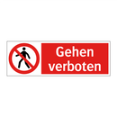 Gehen verboten