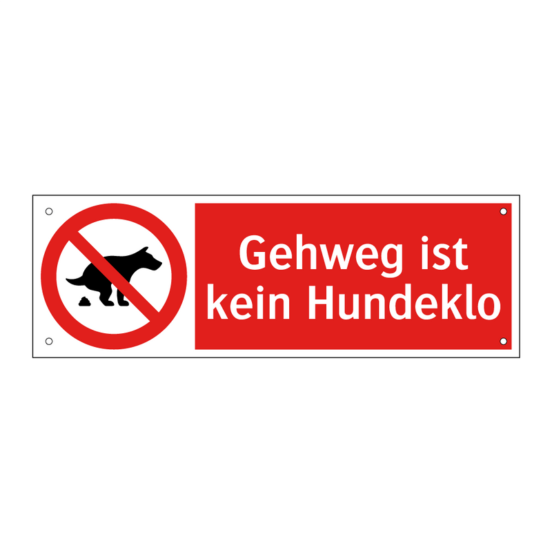 Gehweg ist kein Hundeklo