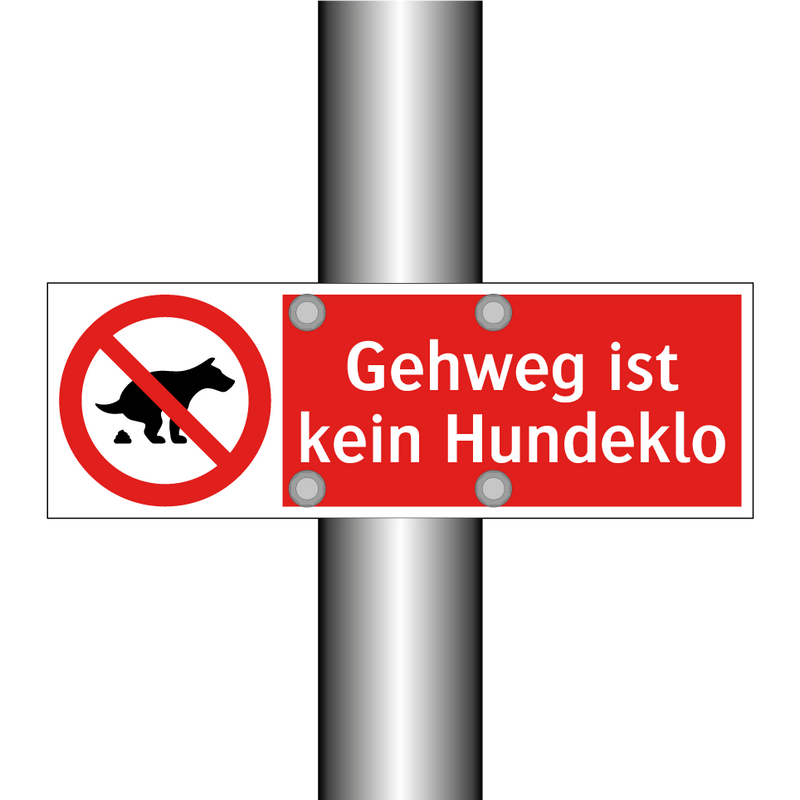 Gehweg ist kein Hundeklo