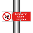 Genuss von Alkohol verboten