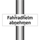 Fahrradhelm abnehmen
