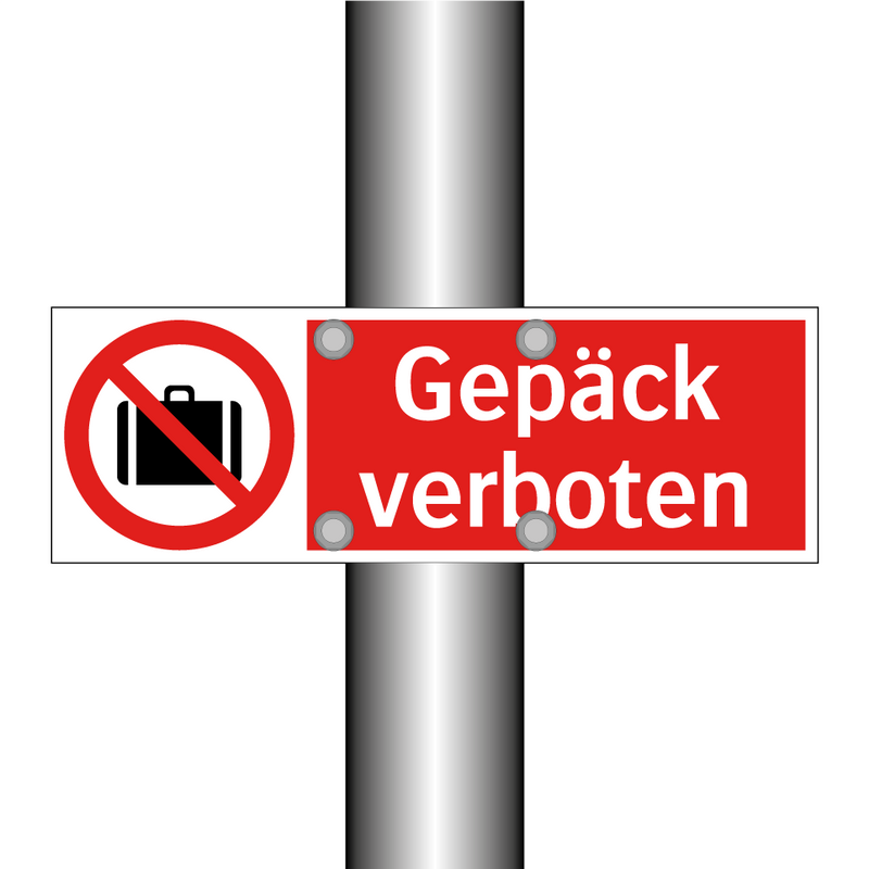 Gepäck verboten