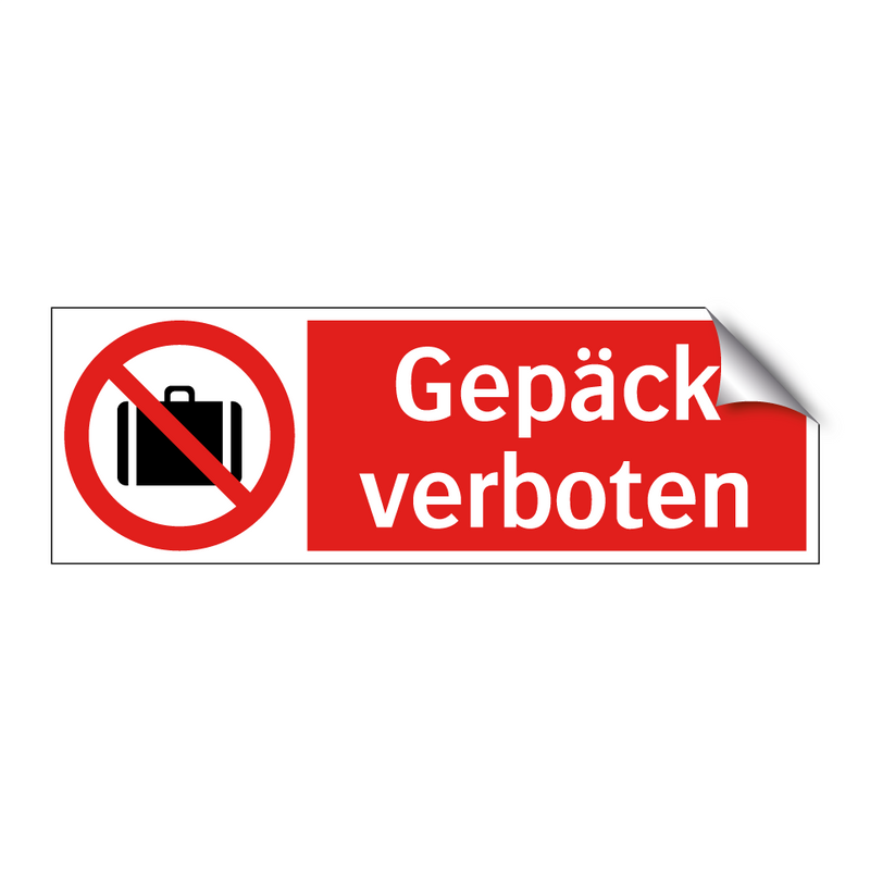 Gepäck verboten