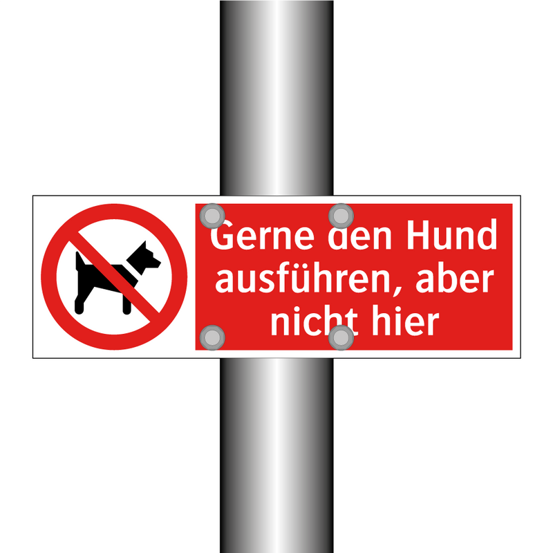 Gerne den Hund ausführen, aber nicht hier