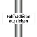 Fahrradhelm ausziehen