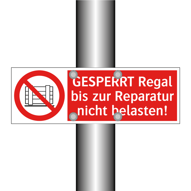 GESPERRT Regal bis zur Reparatur nicht belasten!