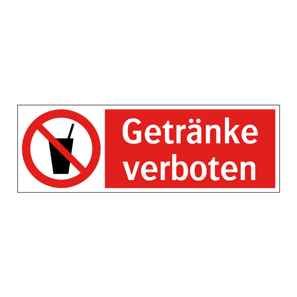 Getränke verboten