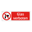 Glas verboten