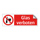 Glas verboten