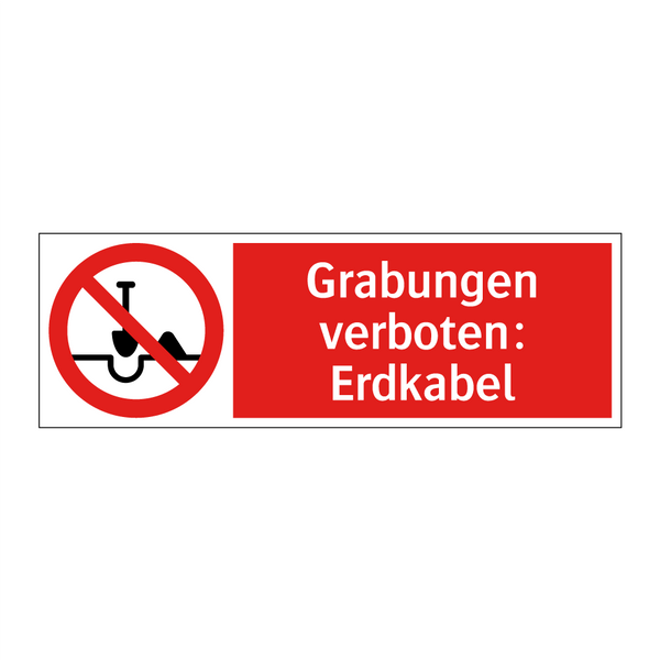 Grabungen verboten: Erdkabel