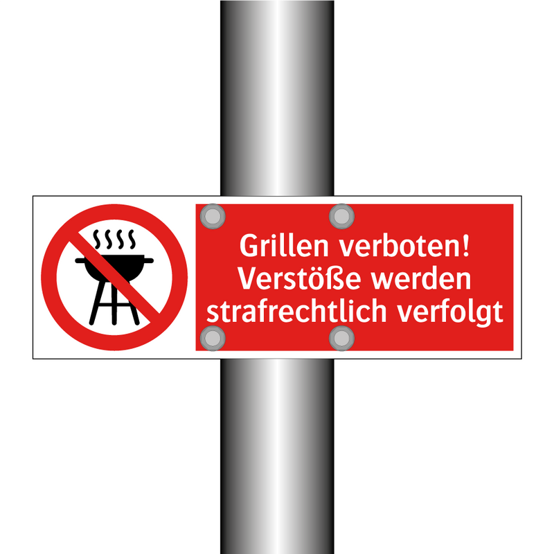 Grillen verboten! Verstöße werden strafrechtlich verfolgt