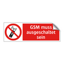 GSM muss ausgeschaltet sein