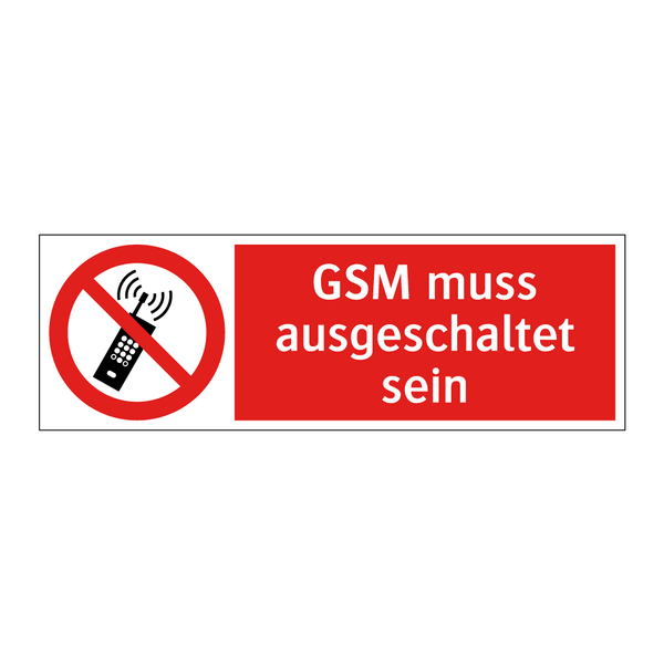GSM muss ausgeschaltet sein