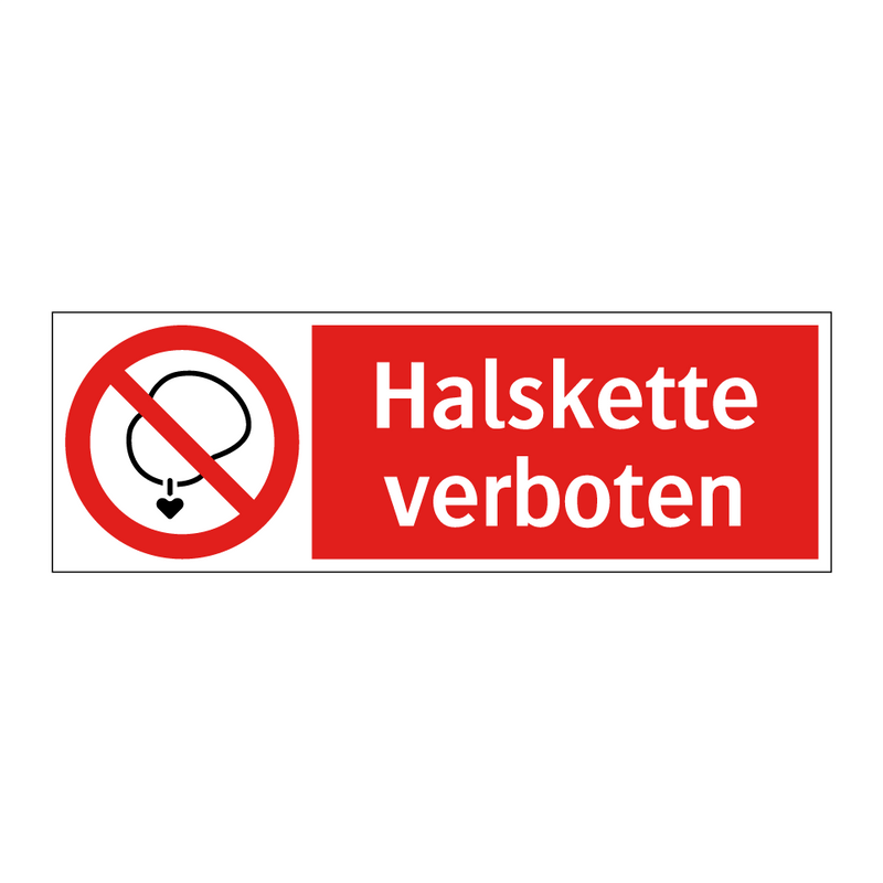 Halskette verboten
