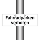 Fahrradparken verboten