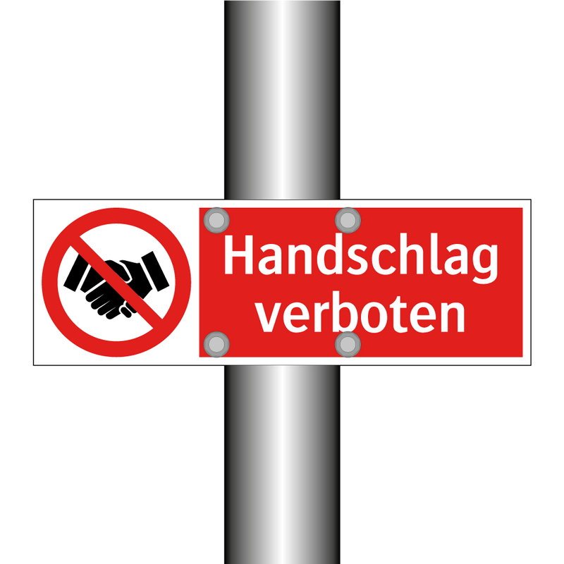 Handschlag verboten