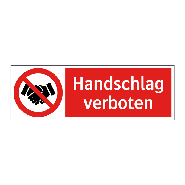 Handschlag verboten