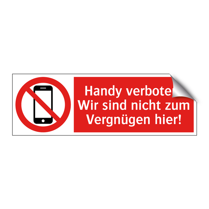 Handy verboten! Wir sind nicht zum Vergnügen hier!