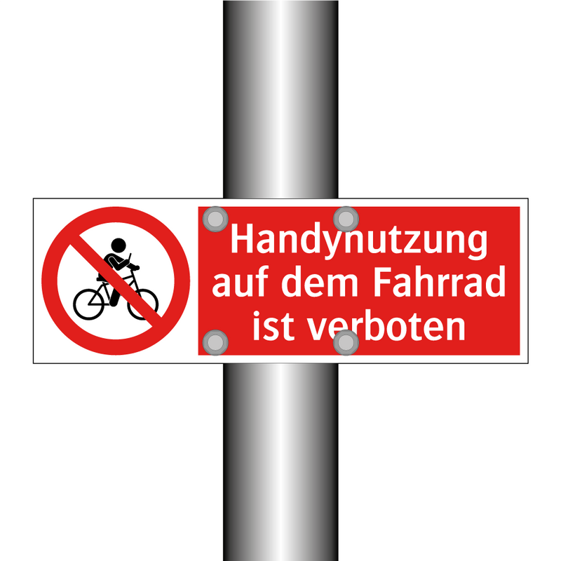 Handynutzung auf dem Fahrrad ist verboten