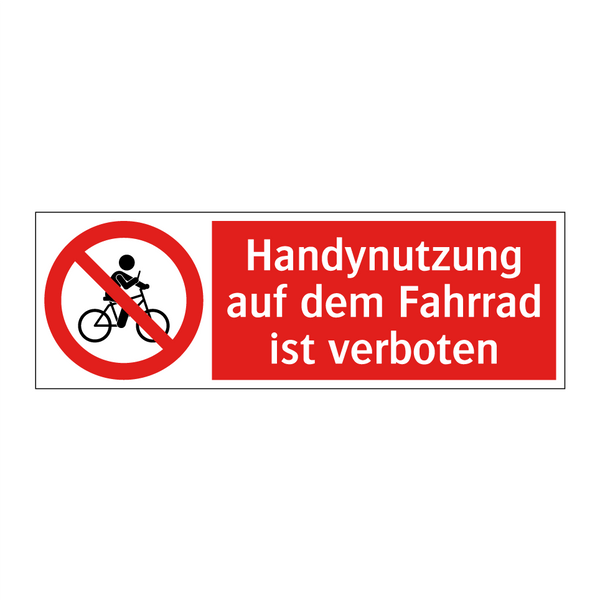 Handynutzung auf dem Fahrrad ist verboten