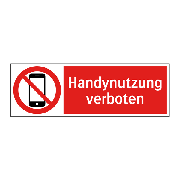 Handynutzung verboten