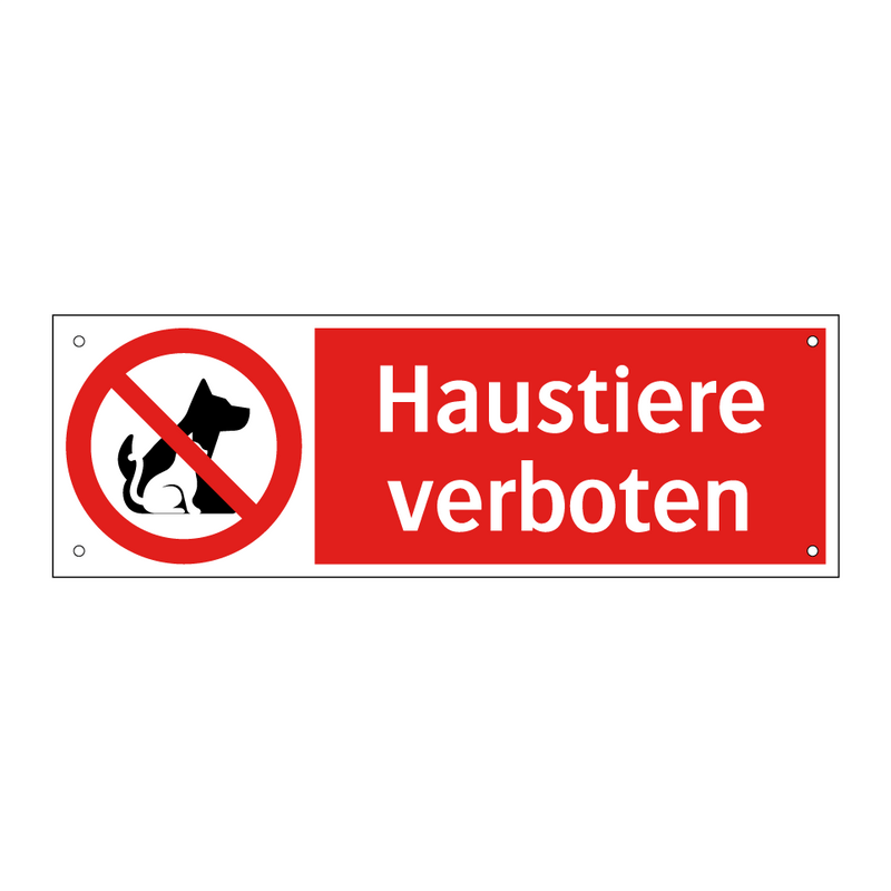 Haustiere verboten