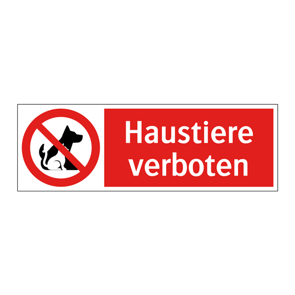 Haustiere verboten