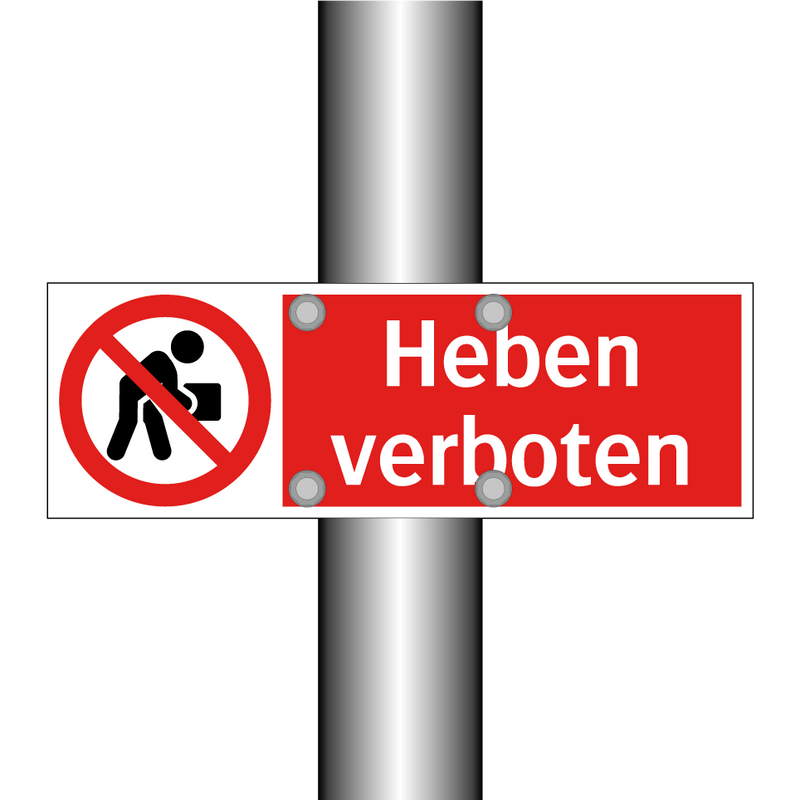 Heben verboten