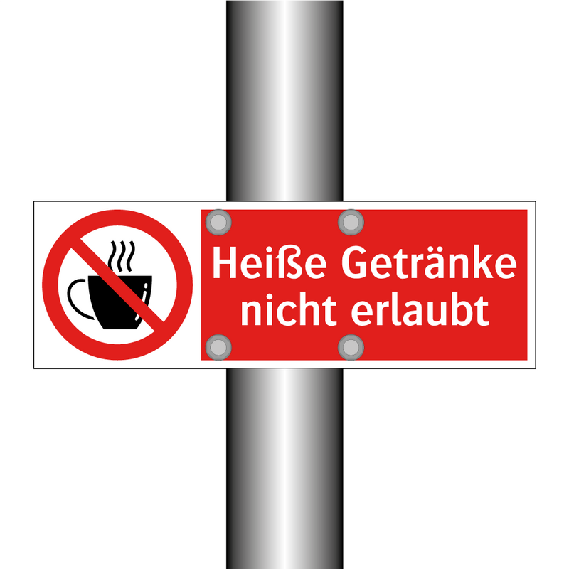 Heiße Getränke nicht erlaubt